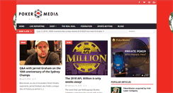 Desktop Screenshot of pokermedia.com.au