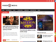 Tablet Screenshot of pokermedia.com.au